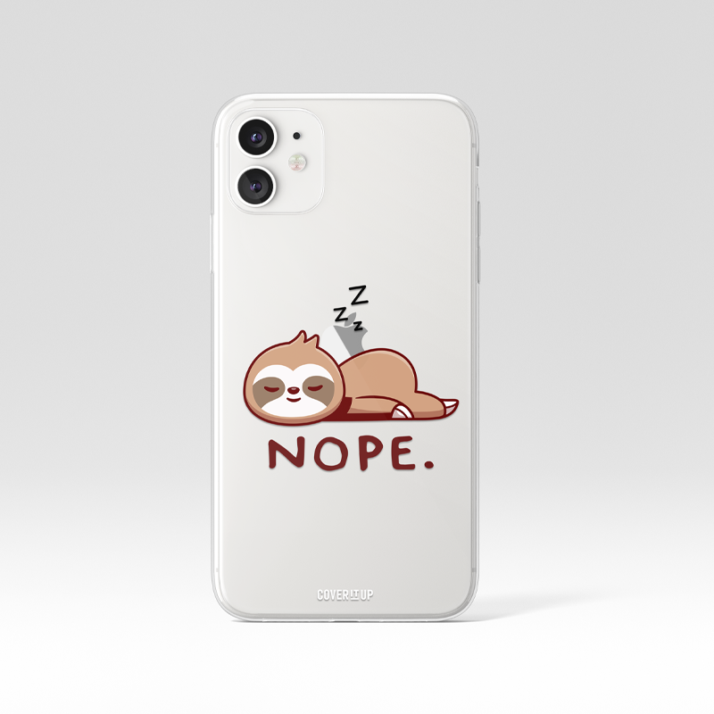 Sloth Clear Silicone Case