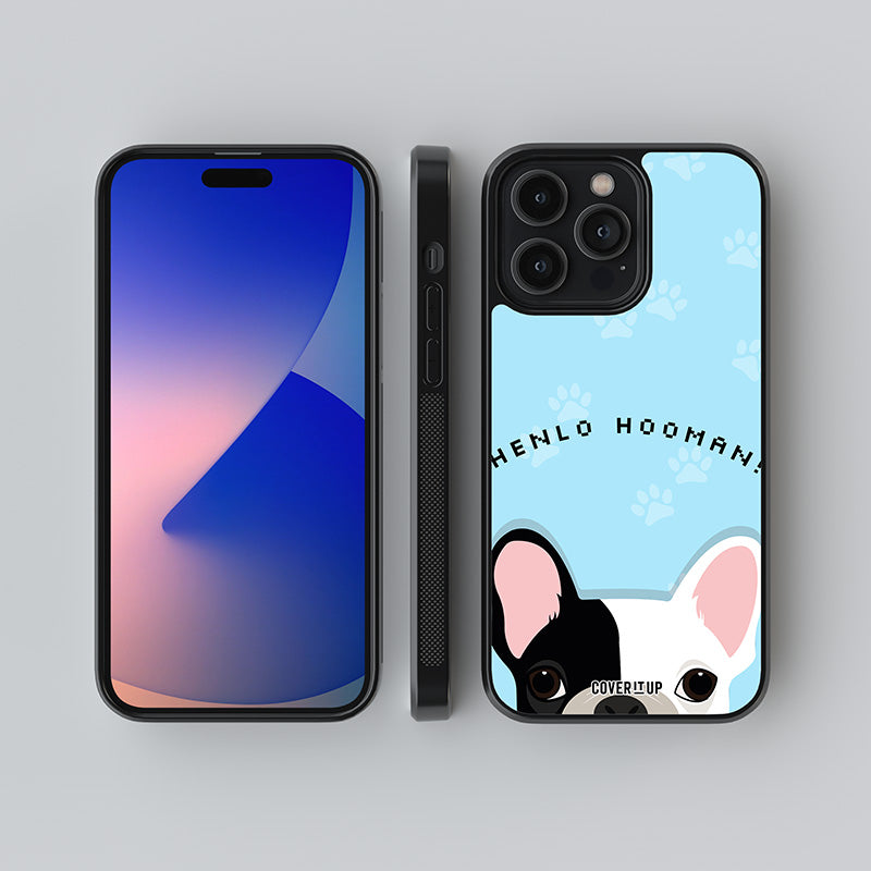 Henloo Hooman Glass Case