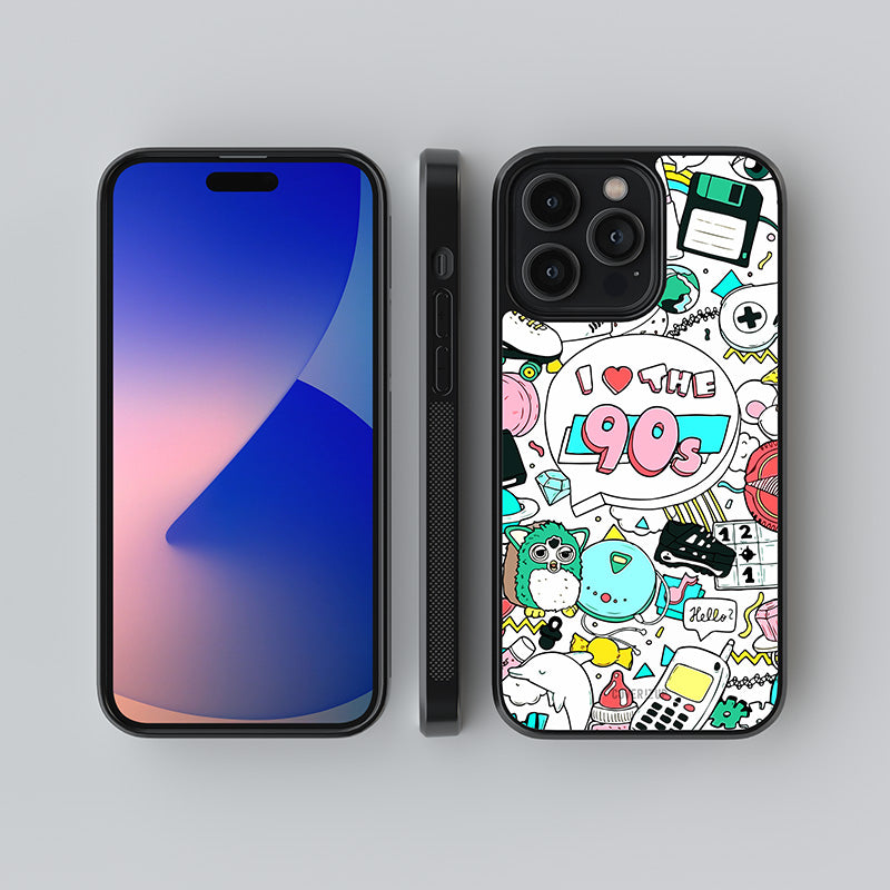 Heart 90s Glass Case