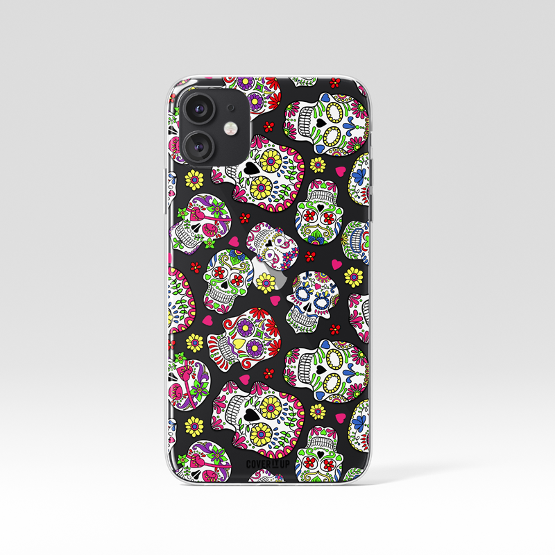 Trippy Skull Monster Clear Silicone Case
