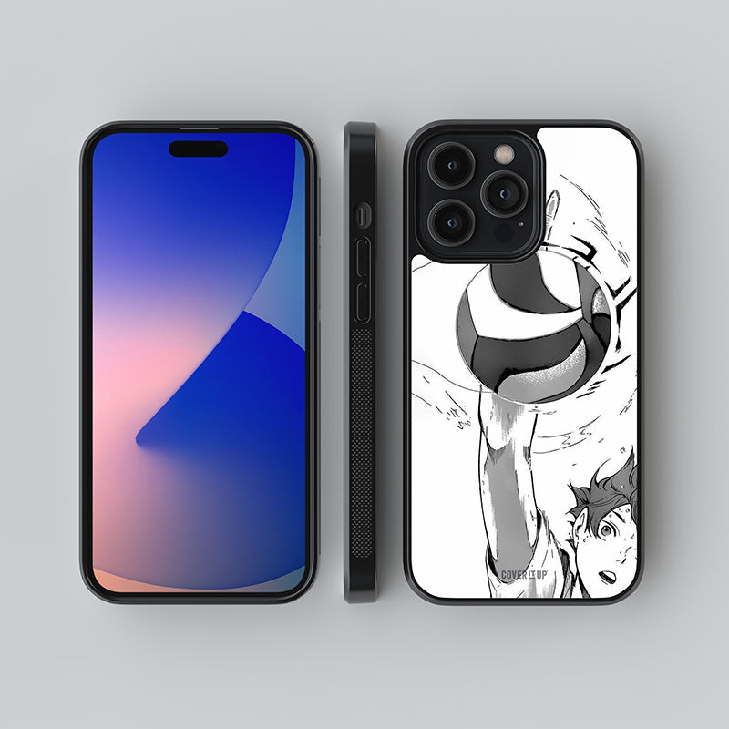 Haikyuu Monotone Glass Case