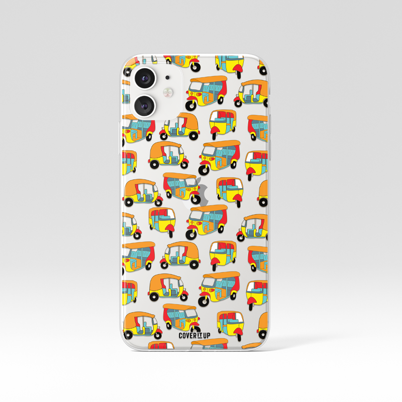 Tuk Tuk Rickshaw Clear Silicone Case