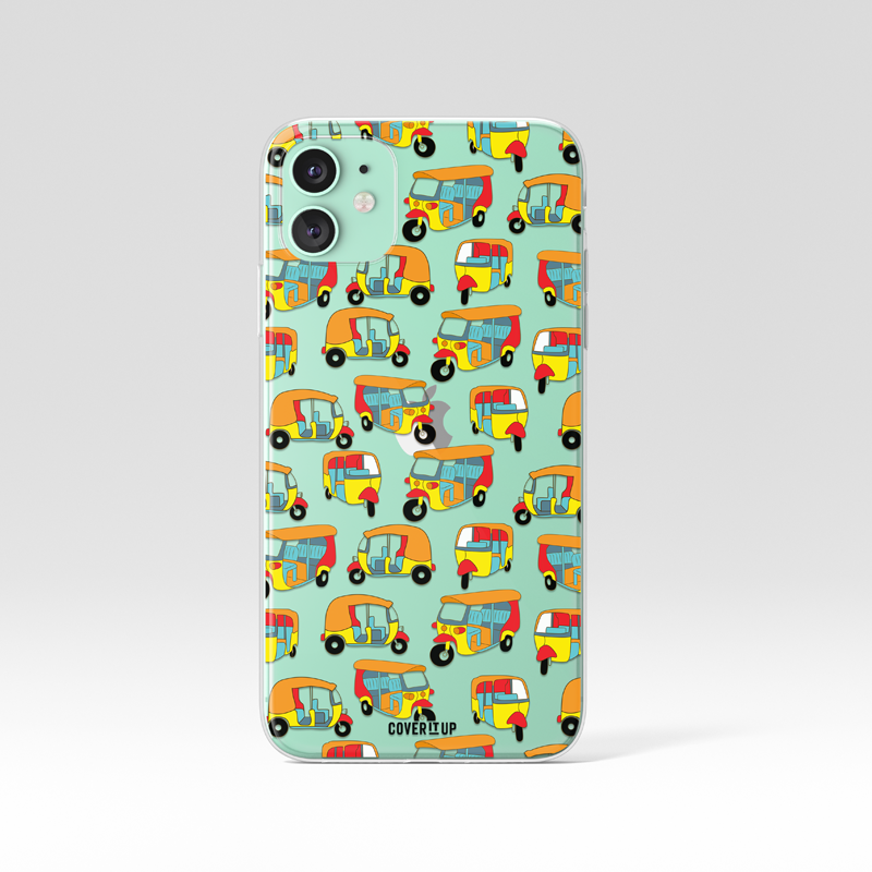 Tuk Tuk Rickshaw Clear Silicone Case