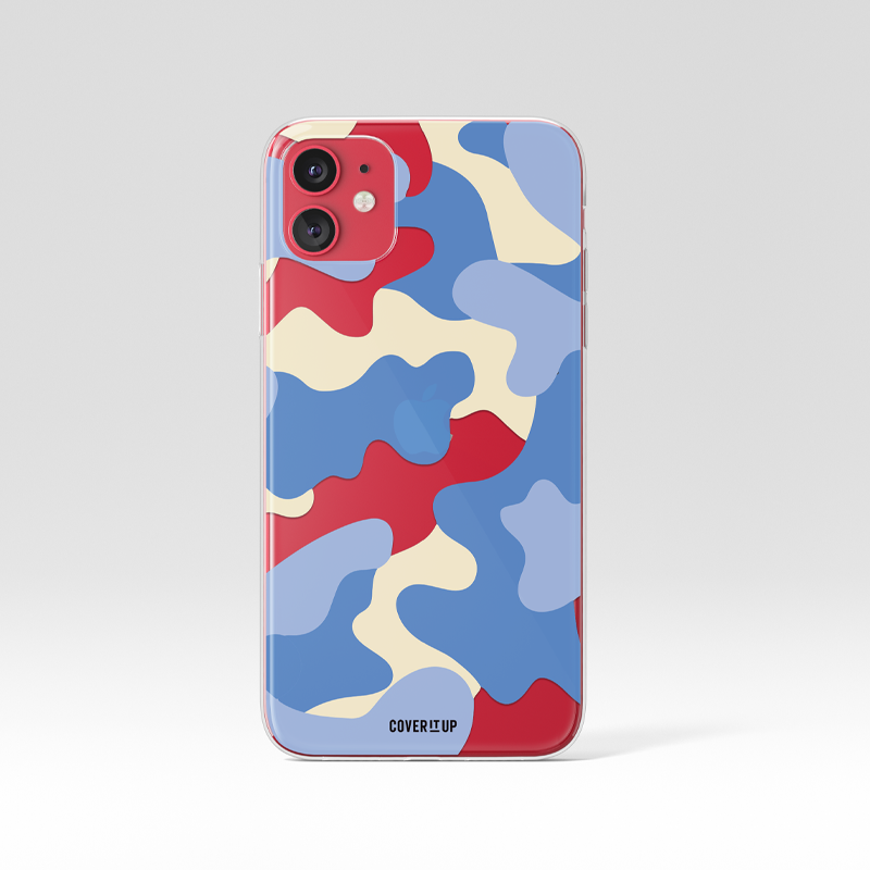 Wave Camo Clear Silicone Case