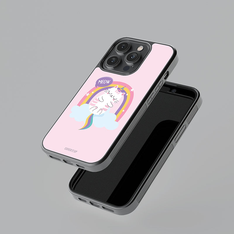 Unicorn Kitty Glass Case