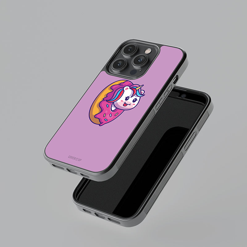 Unicorn Donut Glass Case