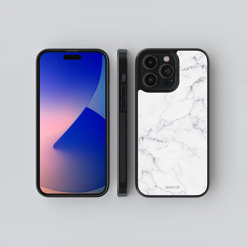 White Marble Glass Case