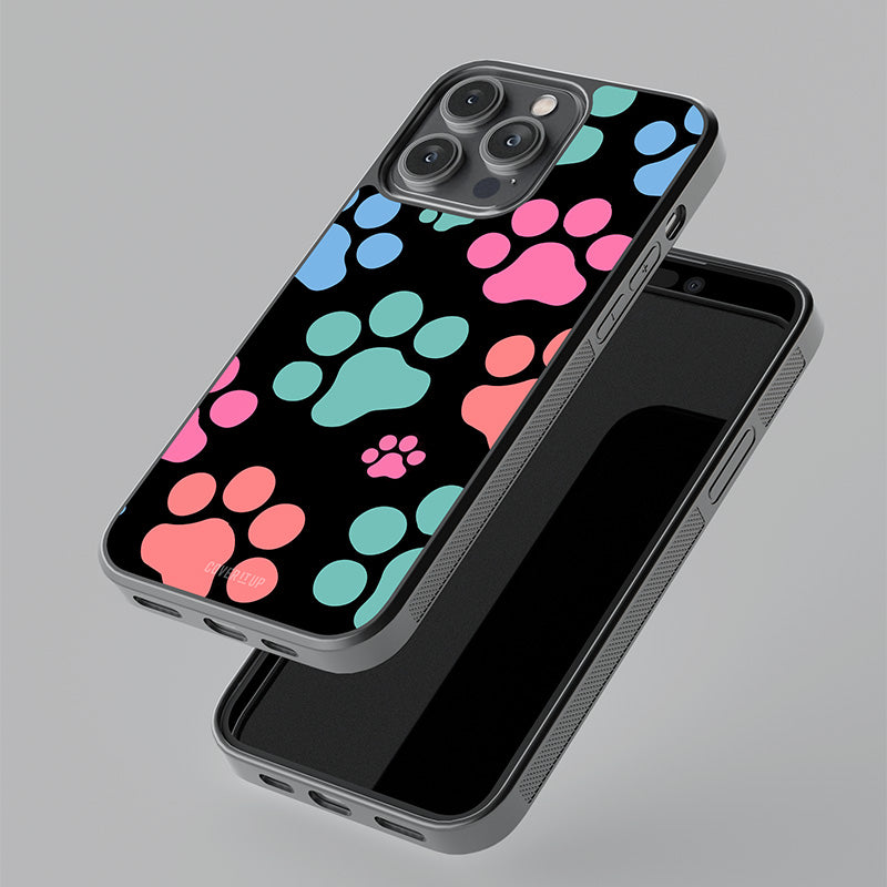 Puppy Paws Glass Case