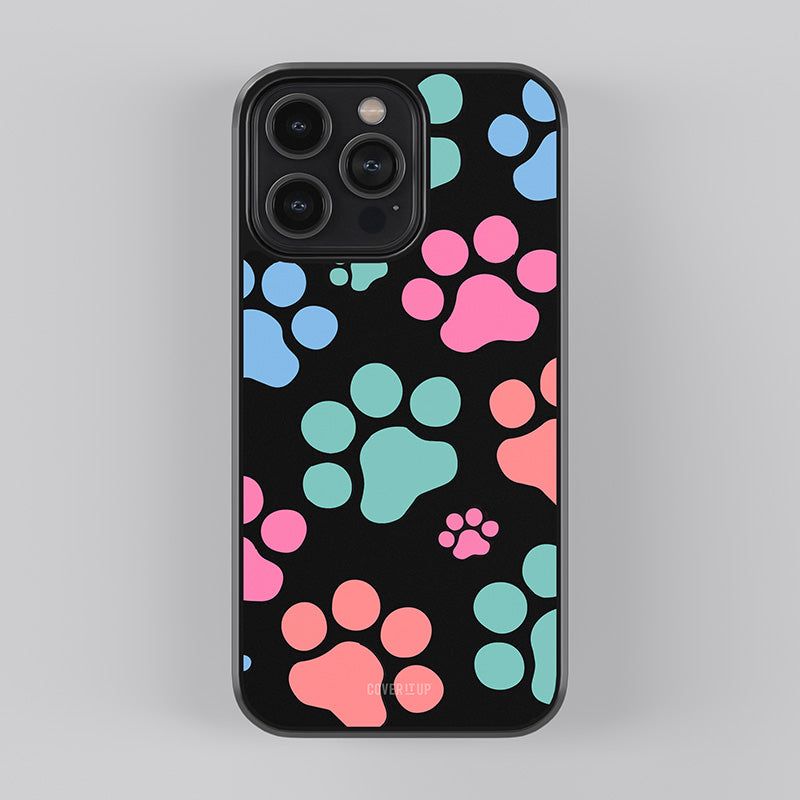 Puppy Paws Glass Case