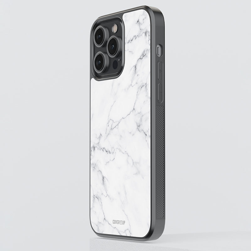 White Marble Glass Case