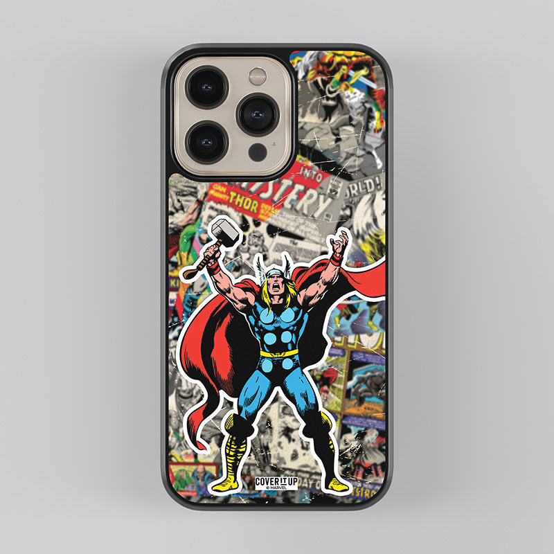Official Marvel Vintage Thor Glass Case