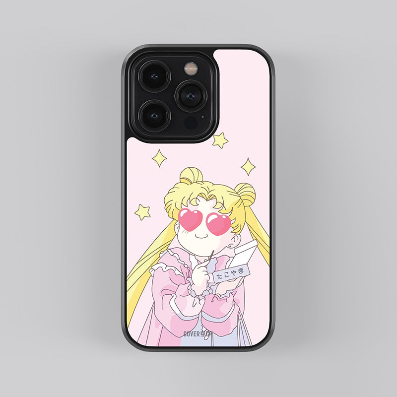 Adorable Heart Eyes Glass Case