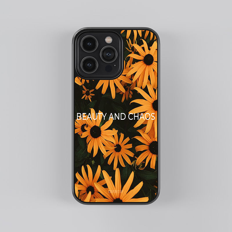 Retro Flowers Glass Case