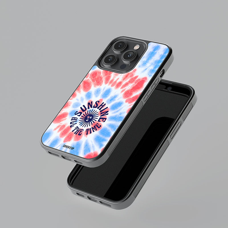 Sunshine All The Time Tie-Dye Glass Case