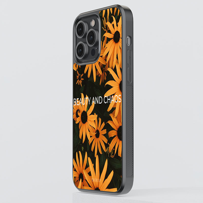 Retro Flowers Glass Case