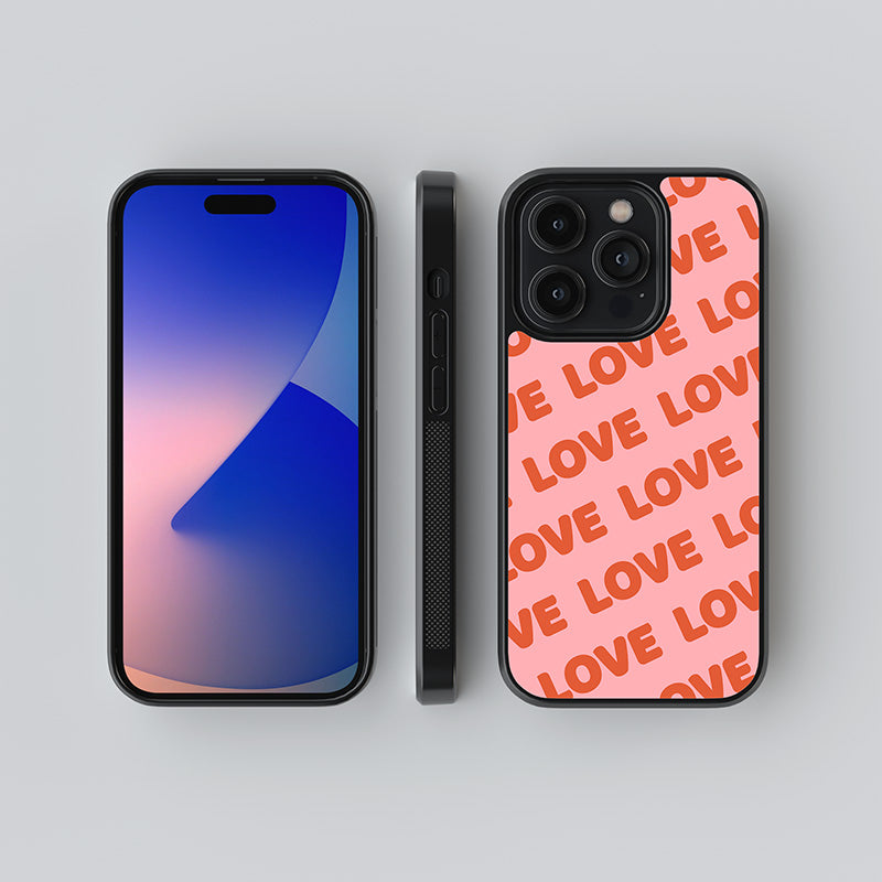 Official  Love On Repeat Glass Case