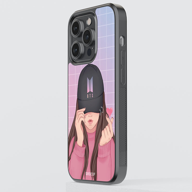 BTS Girl Glass Case