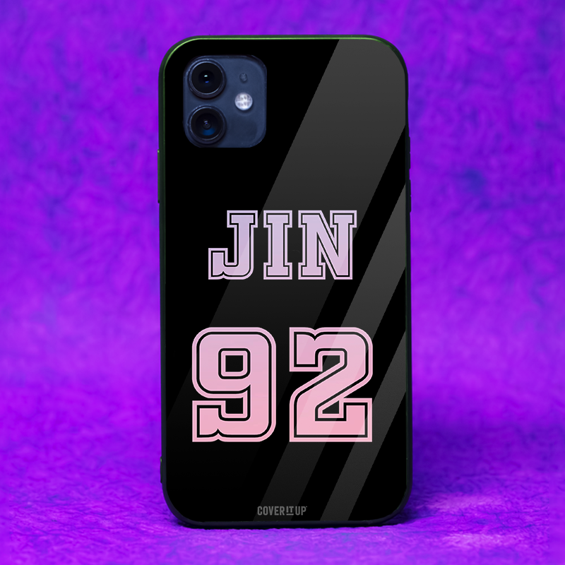 JIN Jersey Number Glass Case