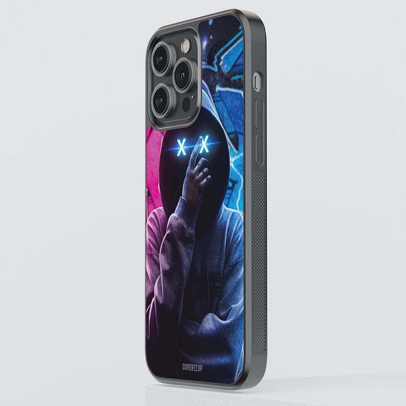 Neon Glowing Eyes Glass Case