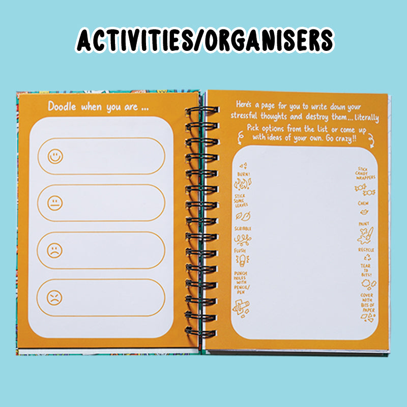 The Positivity Planner 2025 - Fun Orange Food Themed Printed Planner