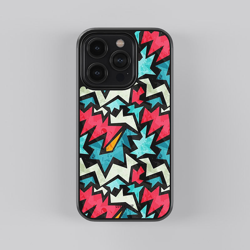 Abstract Lines Glass Case