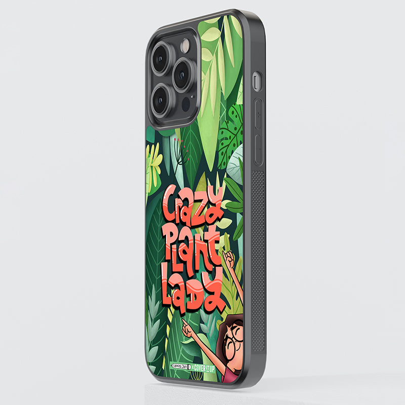 Crazy Plant Lady Glass Case