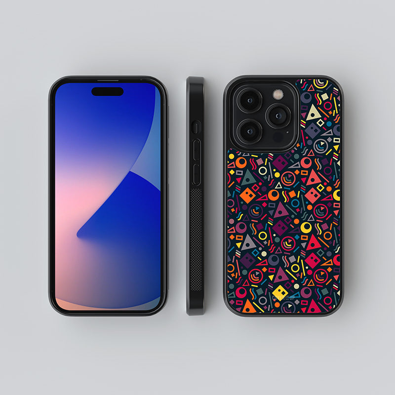 Abstract Figures Glass Case