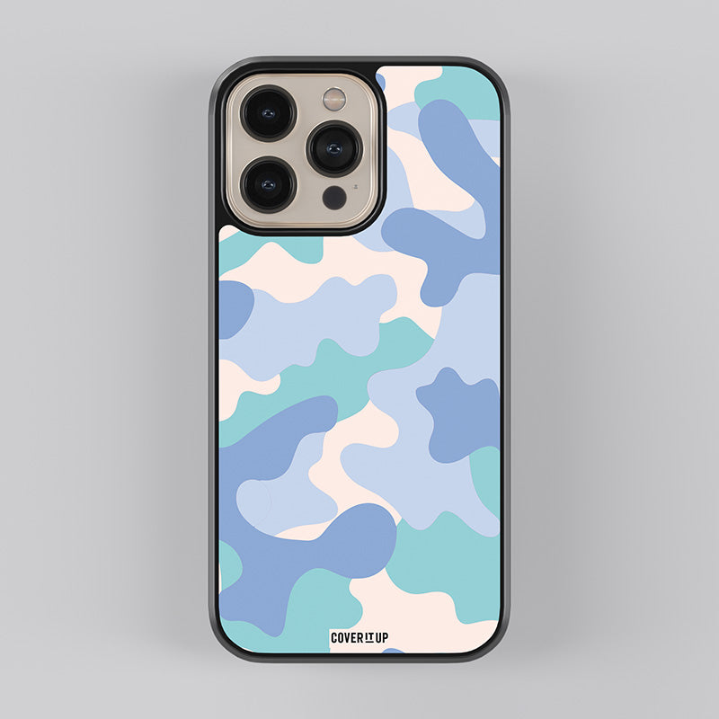 Coral Camo Glass Case