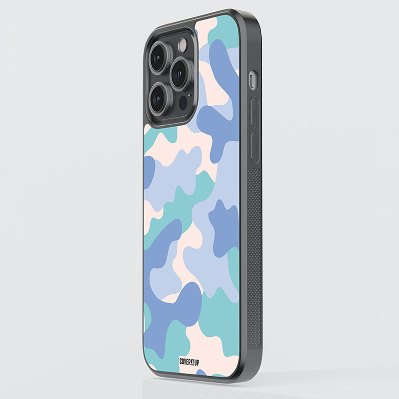Coral Camo Glass Case