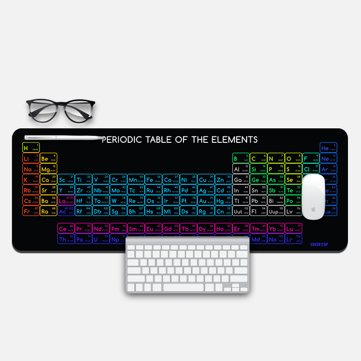 Periodic Table Desk Mat and Gaming Mouse Pad