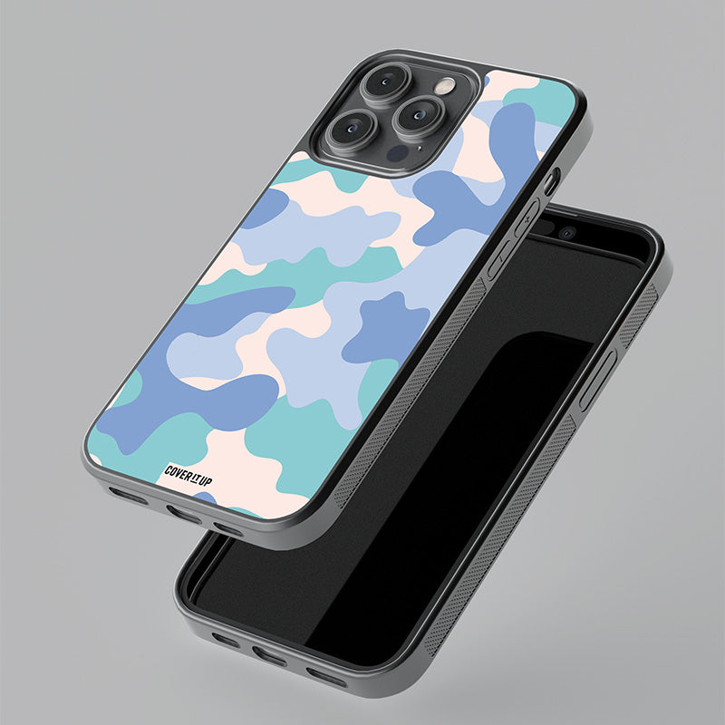 Coral Camo Glass Case