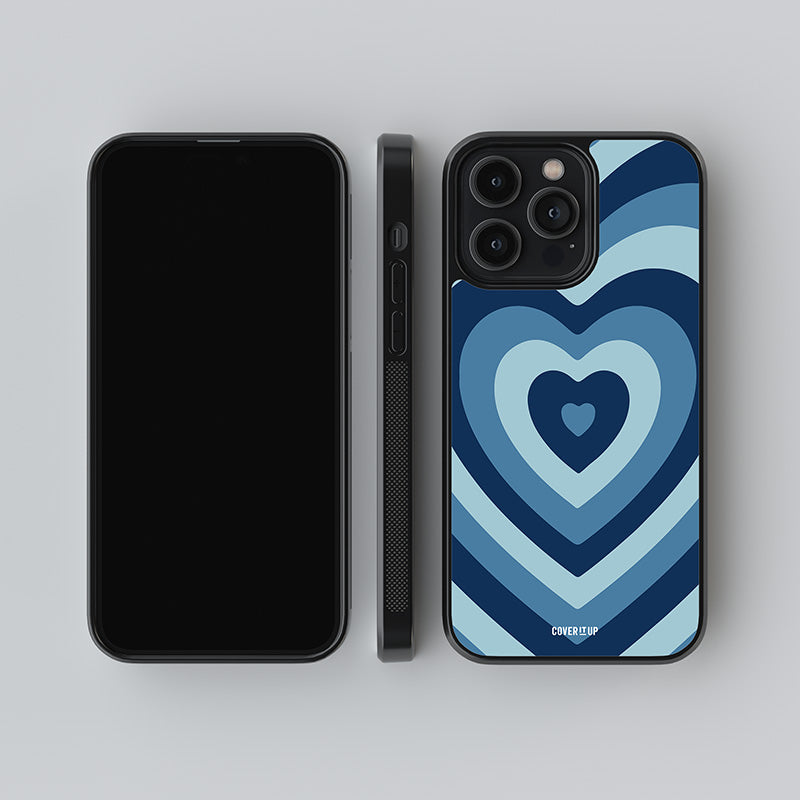 Ocean Hearts Glass Case