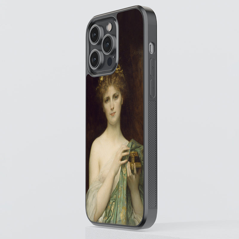 Pandora by Alexandre Cabnel, 1873 Glass Case