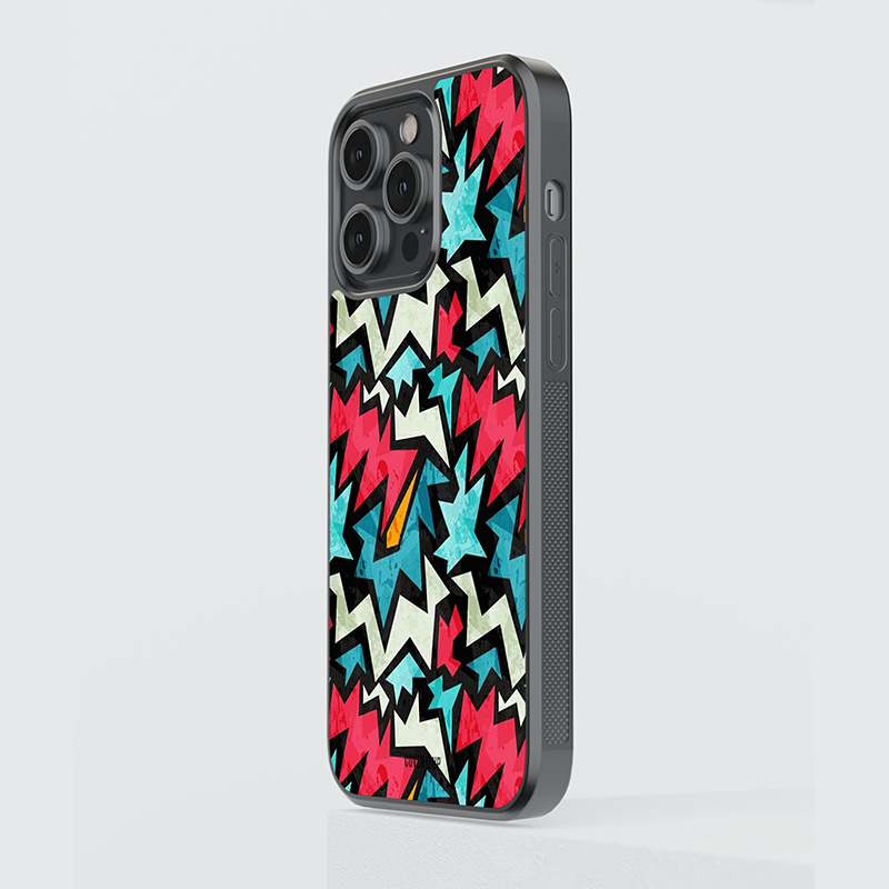 Abstract Lines Glass Case