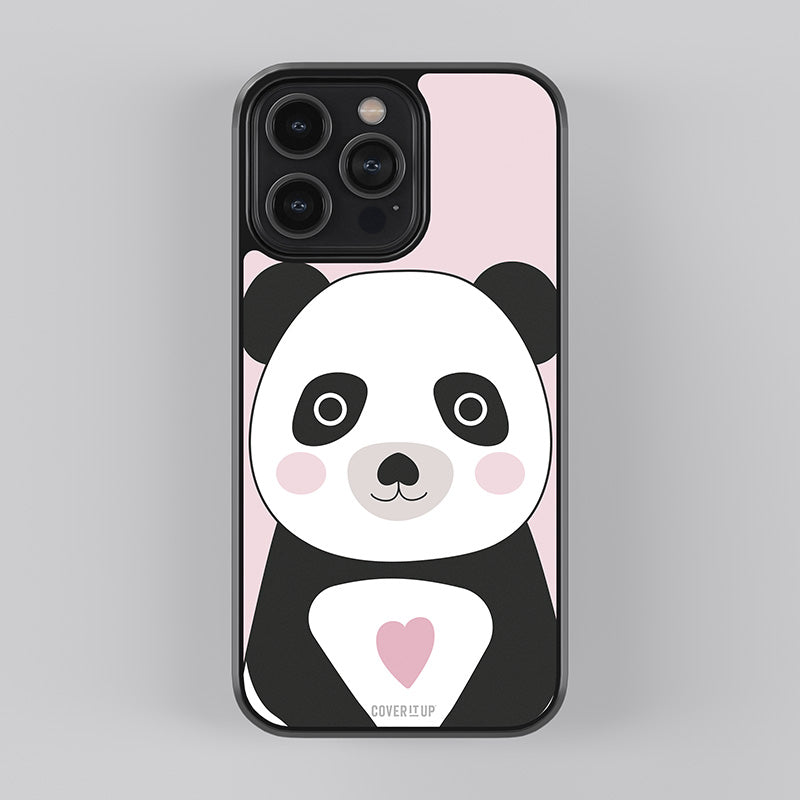 Lovely Panda Glass Case