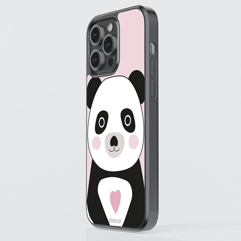 Lovely Panda Glass Case