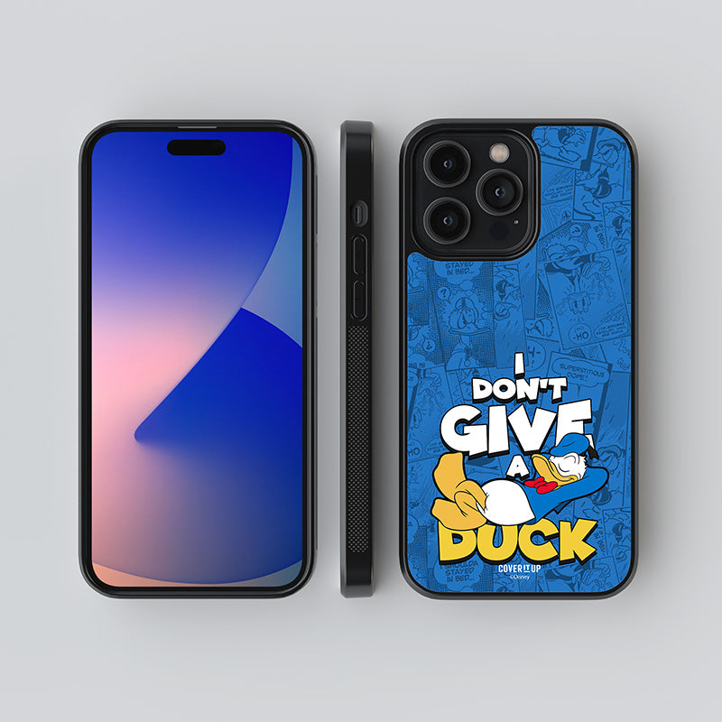 Official Disney I Don't Give A Duck Glass Case