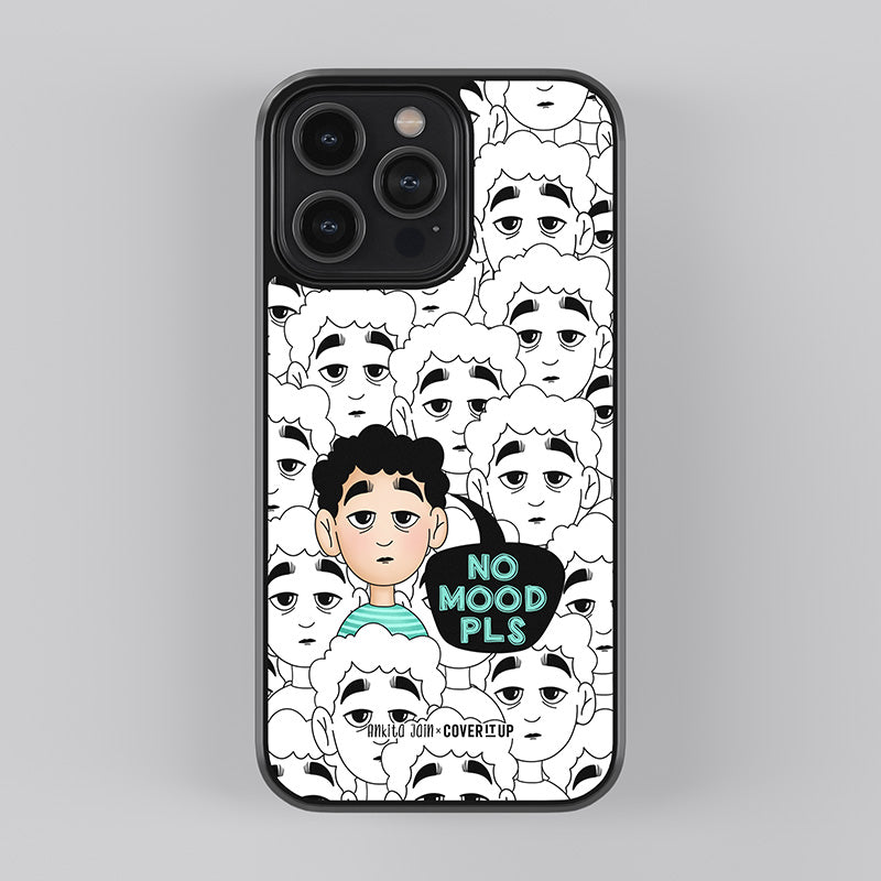 No Mood Pls Boy Glass Case