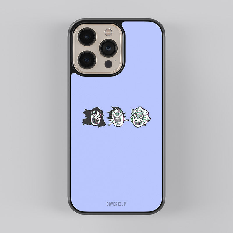 Cute Lavender Demon Slayer Glass Case