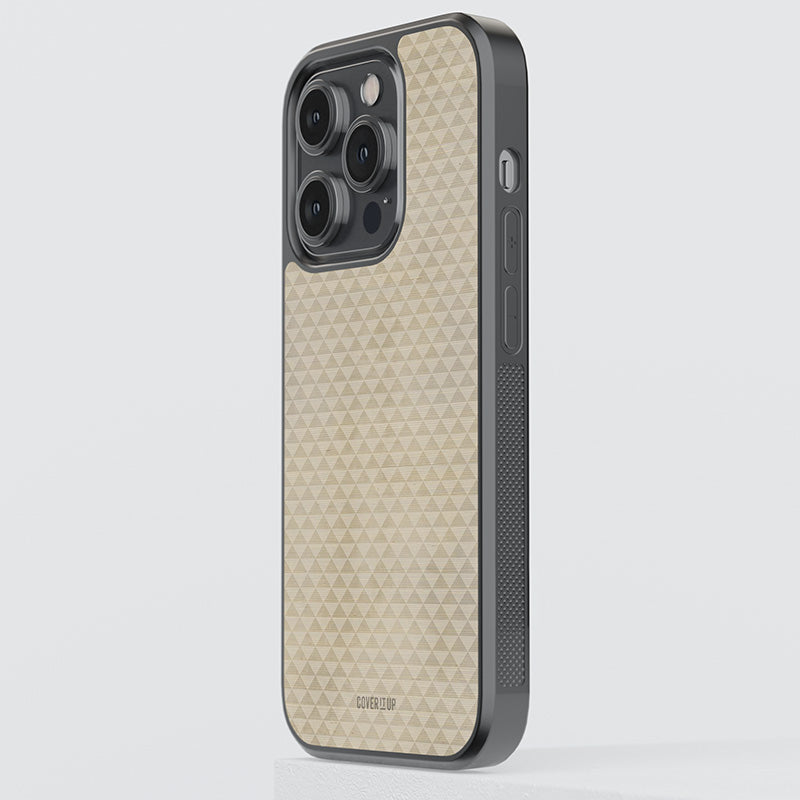 Beautiful Golden Pattern Glass Case
