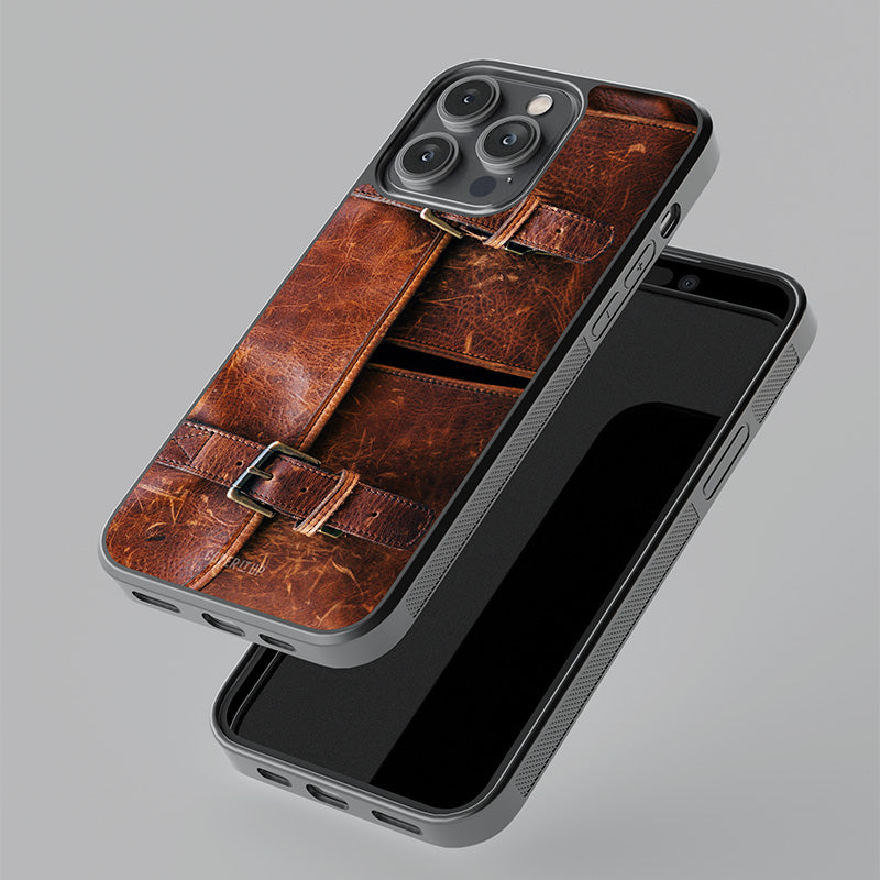 Leather Bag Glass Case