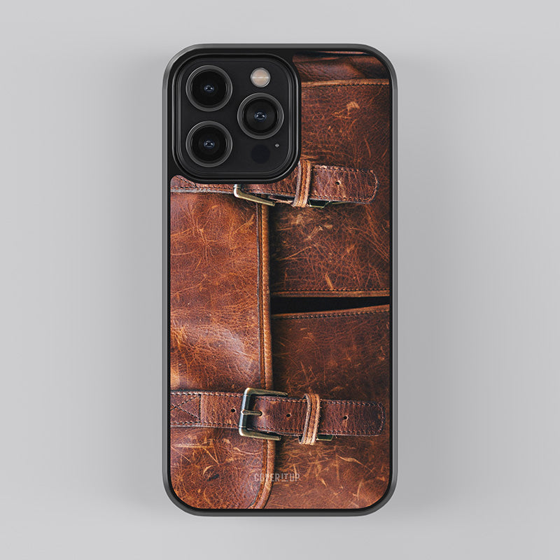 Leather Bag Glass Case