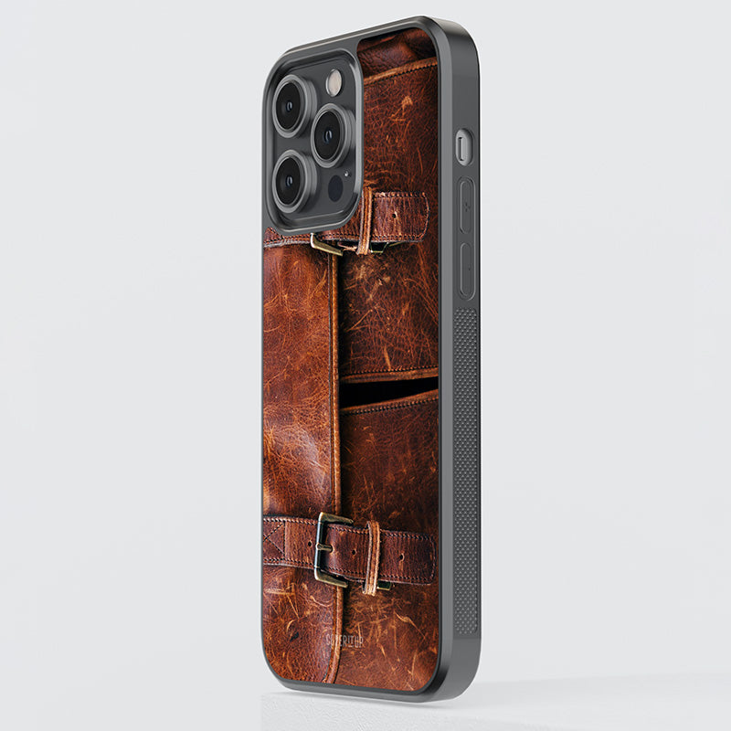 Leather Bag Glass Case