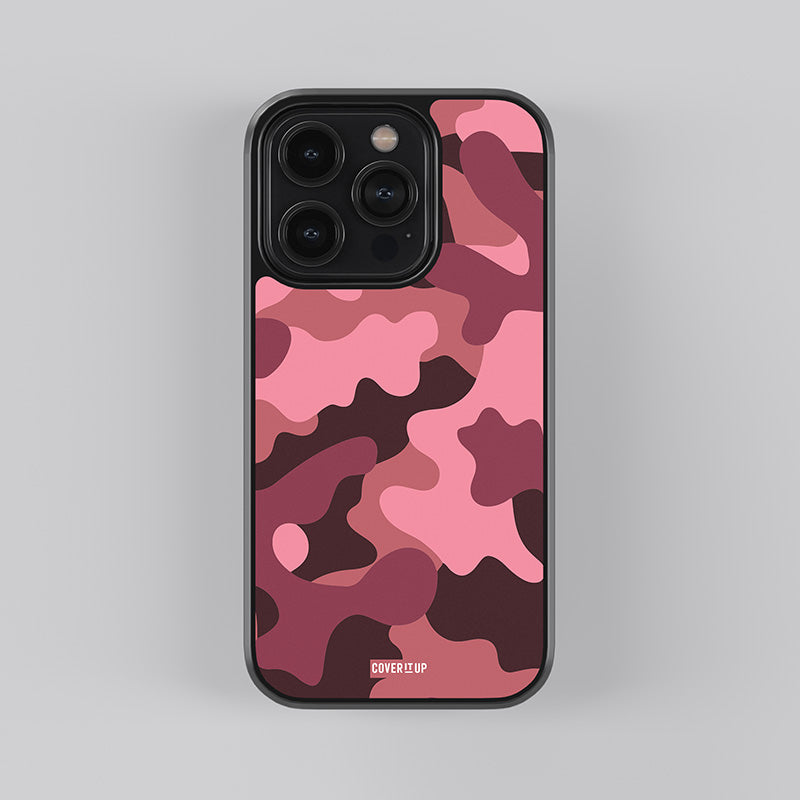 Berry Camo Glass Case