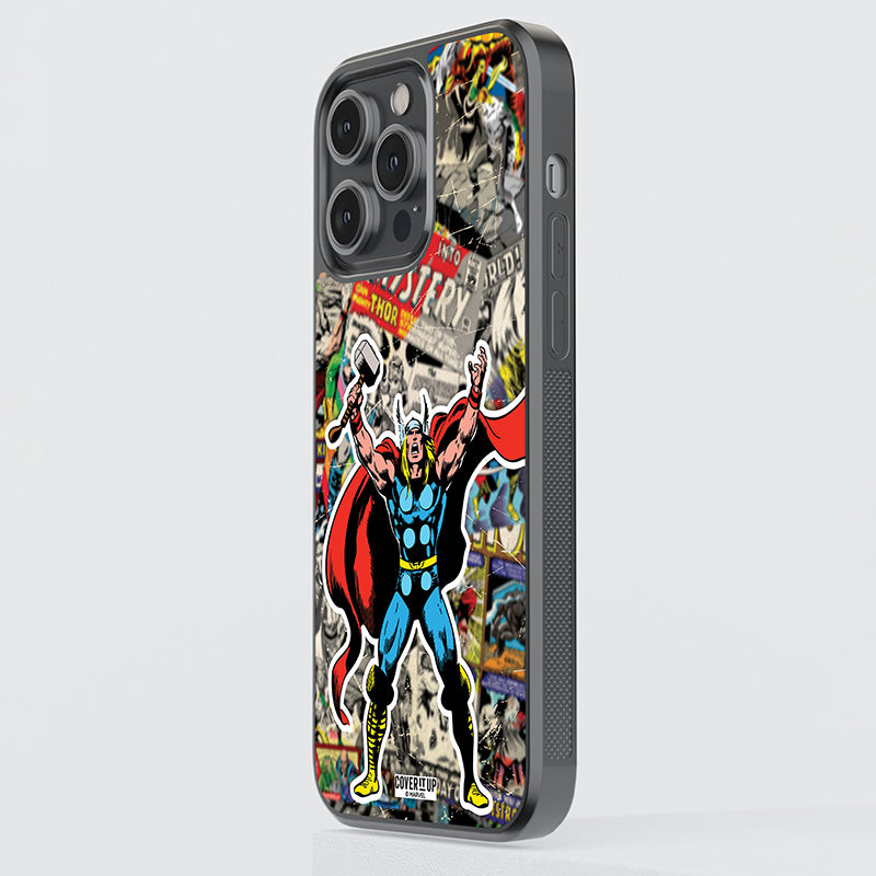 Official Marvel Vintage Thor Glass Case