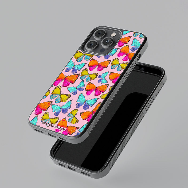 Vibrant Wings Glass Case