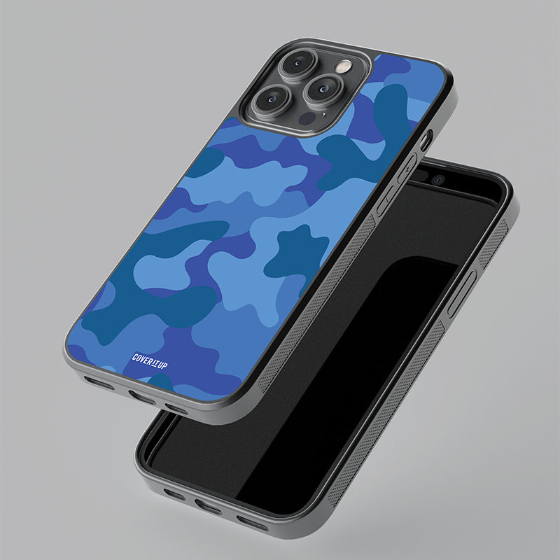 Ocean Camo Glass Case