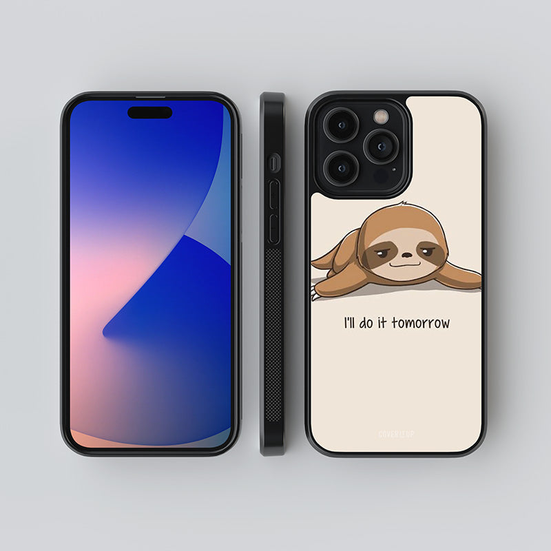 Lazy Sloth Glass Case