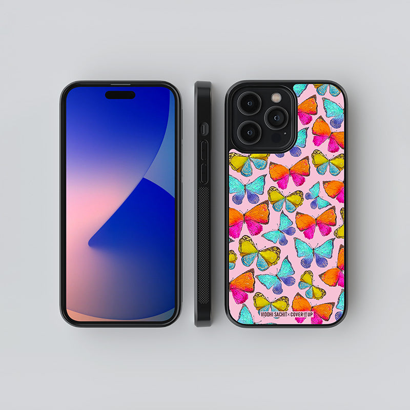 Vibrant Wings Glass Case