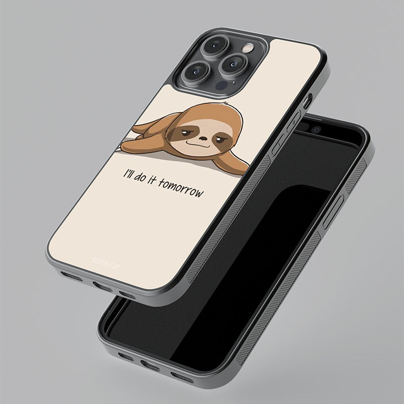 Lazy Sloth Glass Case